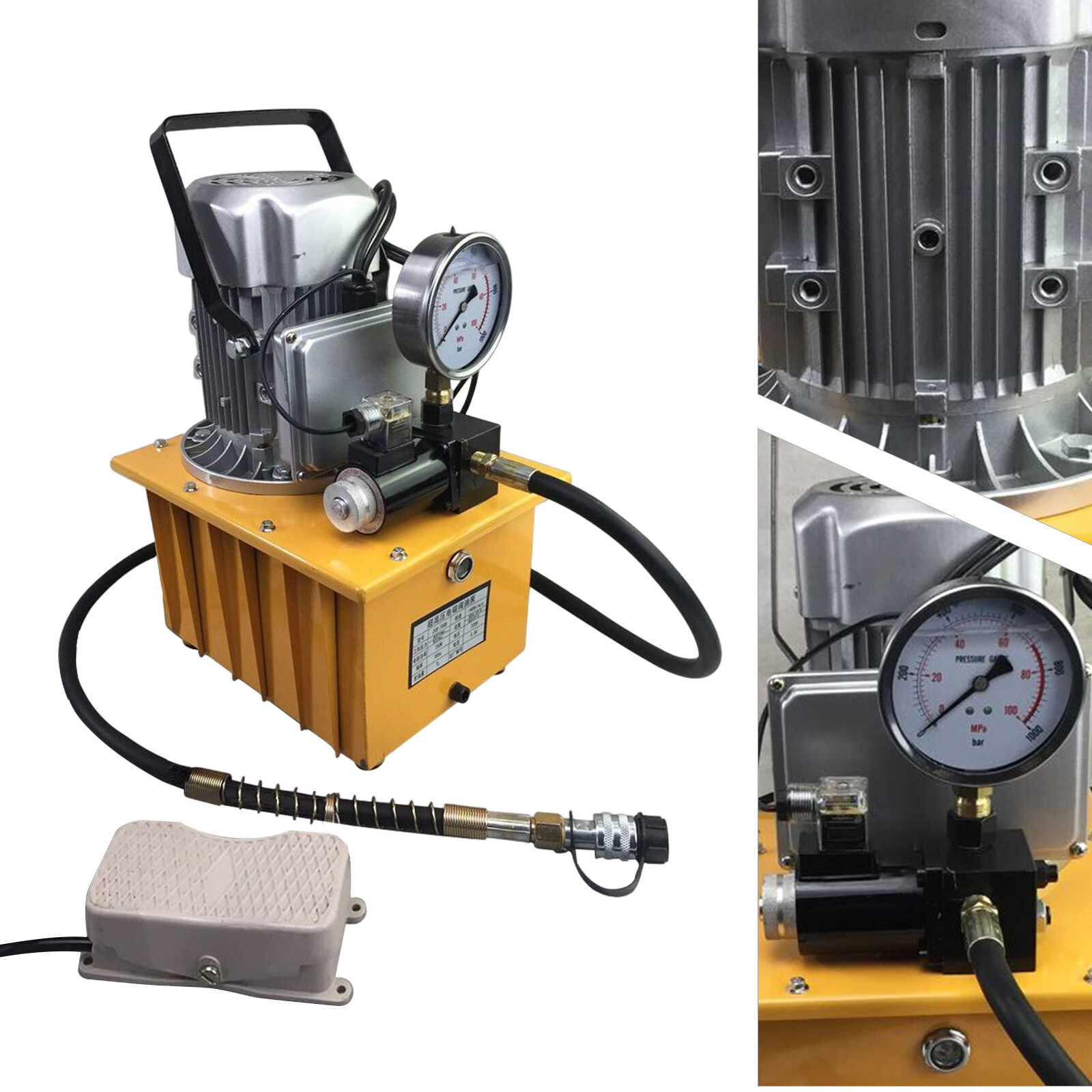 Single Acting Hydraulic Vane Pump Power Unit Pack with Oil Hose 1400r/Min 110V