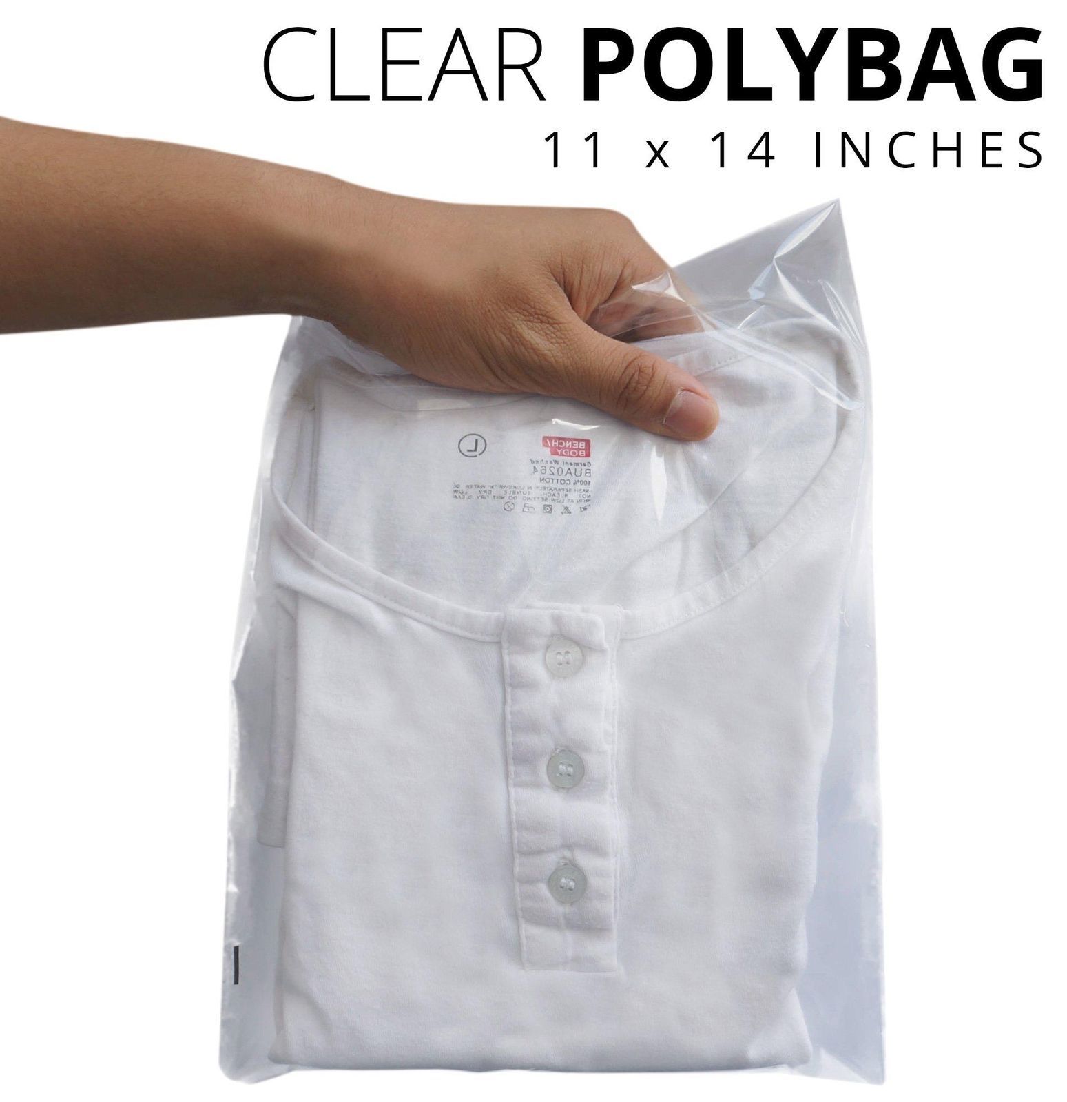 400 Clear Poly Bags Combo Pack with Suffocation Warning – 8×10, 9×12,10×13,12×16