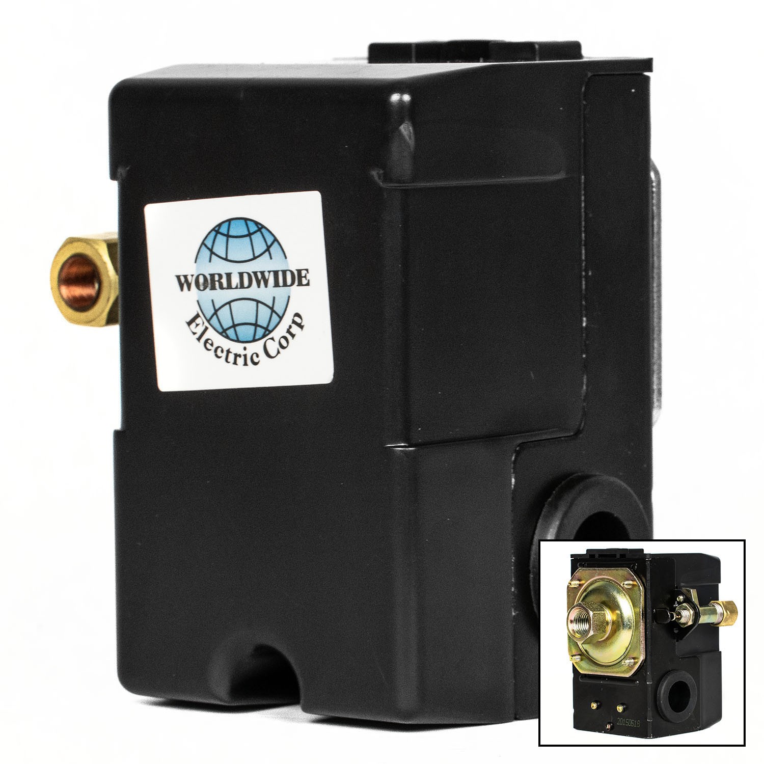 Single Port 95-125 PSI Air Compressor Pressure Switch Control 1/4″ NPT 12 Amp