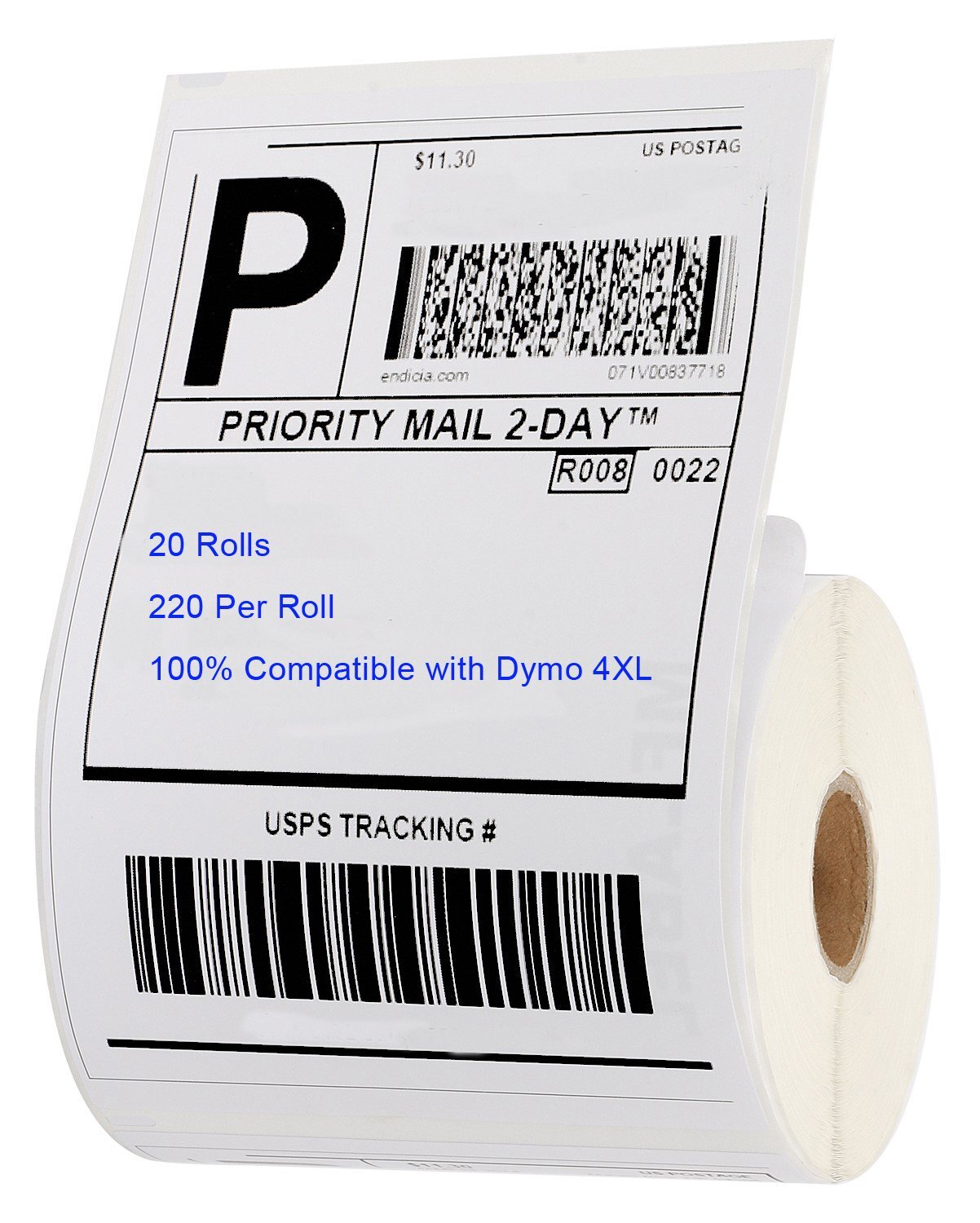 20 Rolls 4×6 220/Roll Thermal Labels Compatible Dymo 4XL LabelWriter 1744907