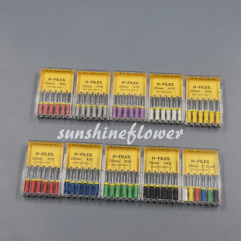 Mani Type Dental Endodontic Root Canal K-files 25/31mm C-files 21mm Hand Use