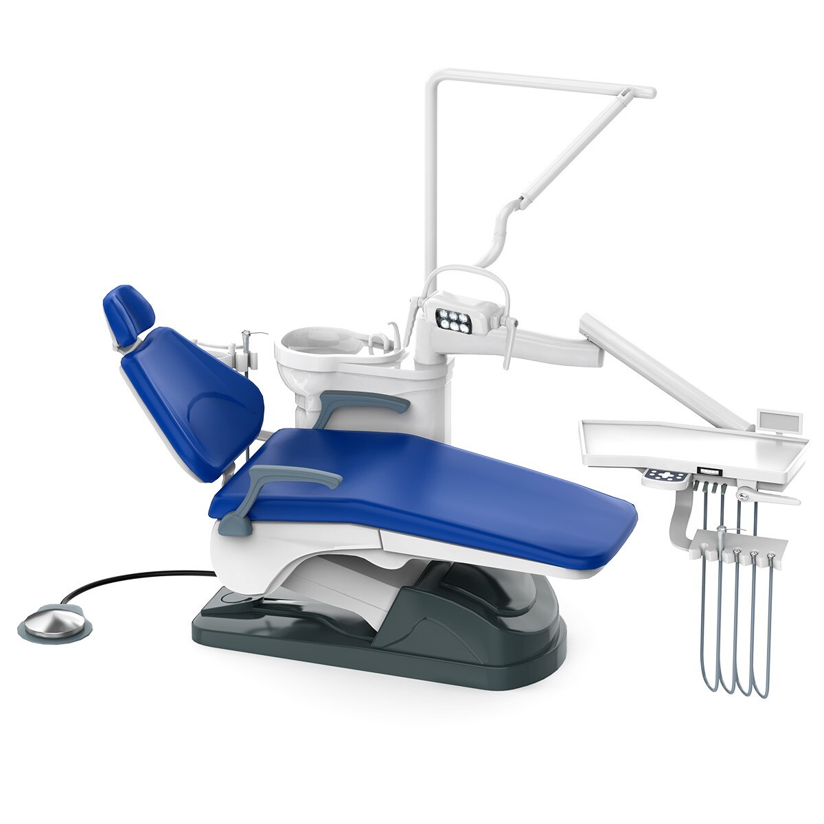 FDA Dental Unit Chair Computer Controlled DC Motor PU Hard Leather Big Sale