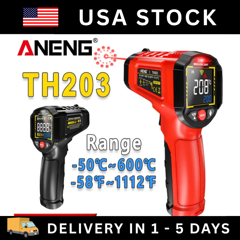 LCD Digital Non-contact Laser IR Infrared Thermometer Temp Meter Temperature