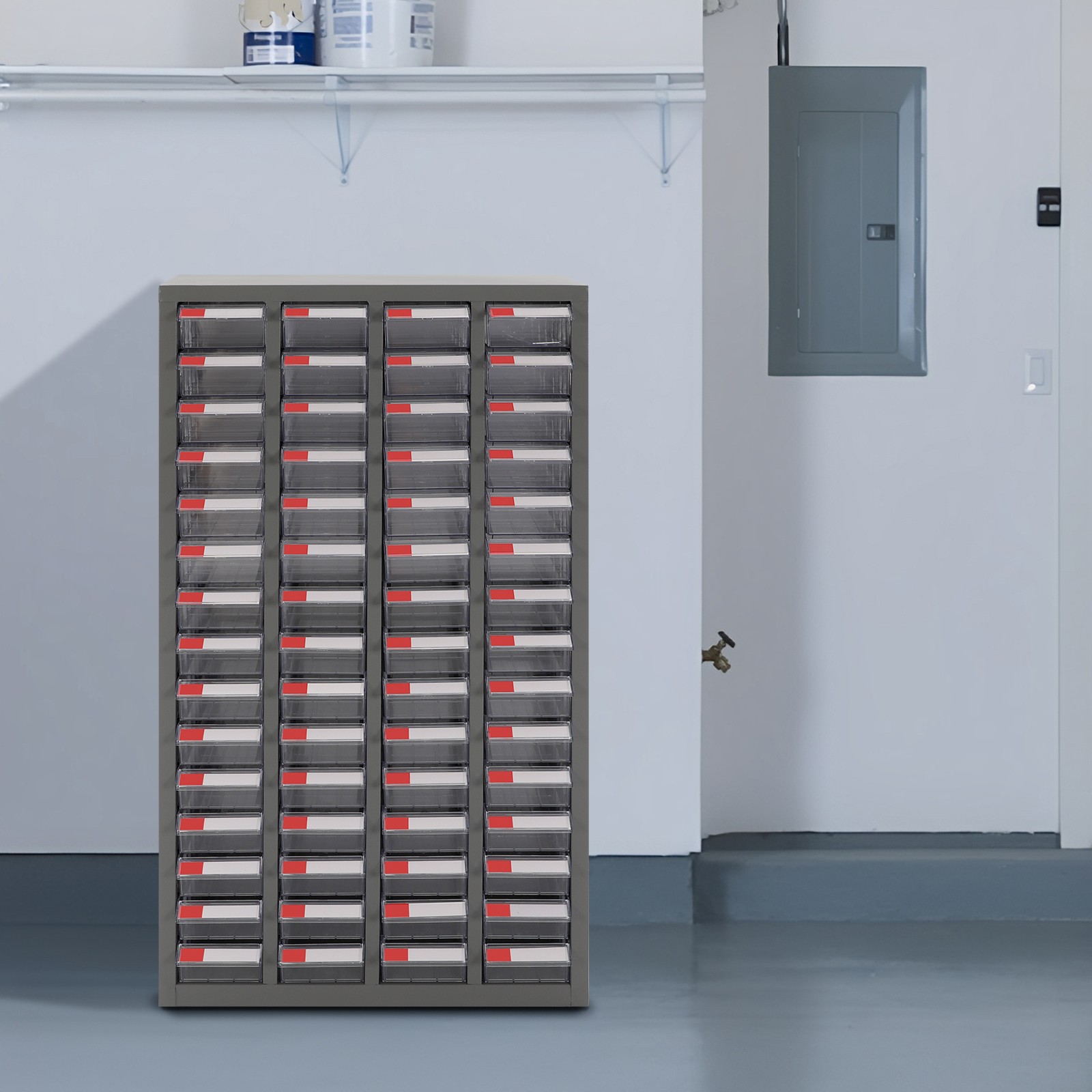 60 Drawers Hardware Tools Storage Cabinet Shop Bolt and Nut Tool Organizing Case