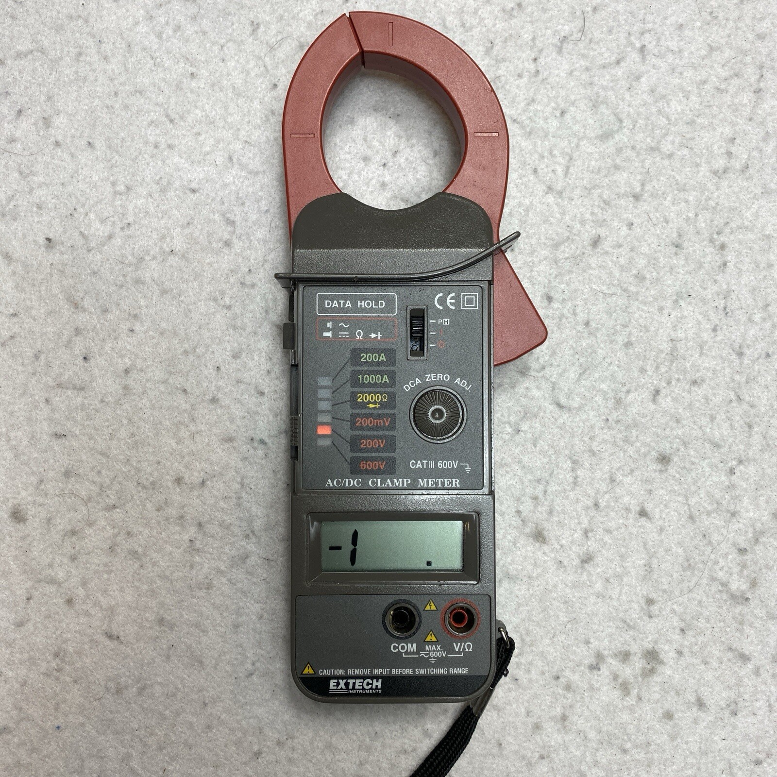 Extech Instruments Cat III DC Clamp Meter With Case No 30299 600V AC