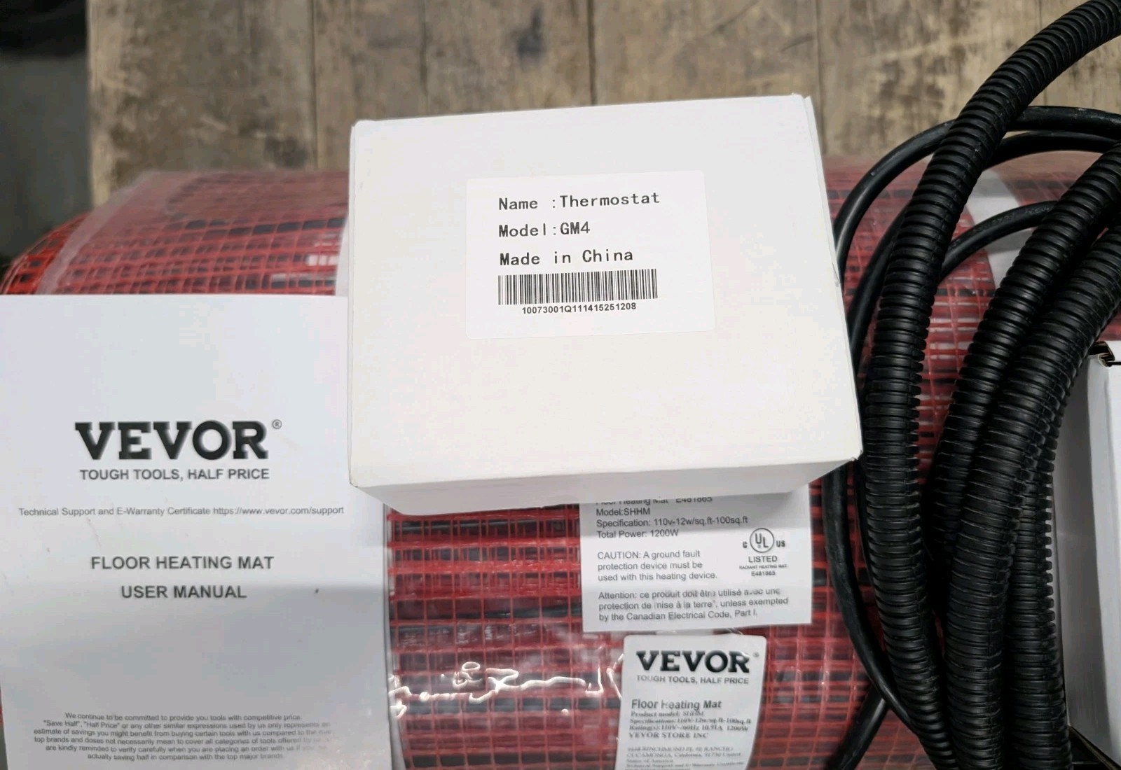 VEVOR Floor Heating Mat 100 Sq. ft Electric Radiant In-Floor Heated Warm **Read*