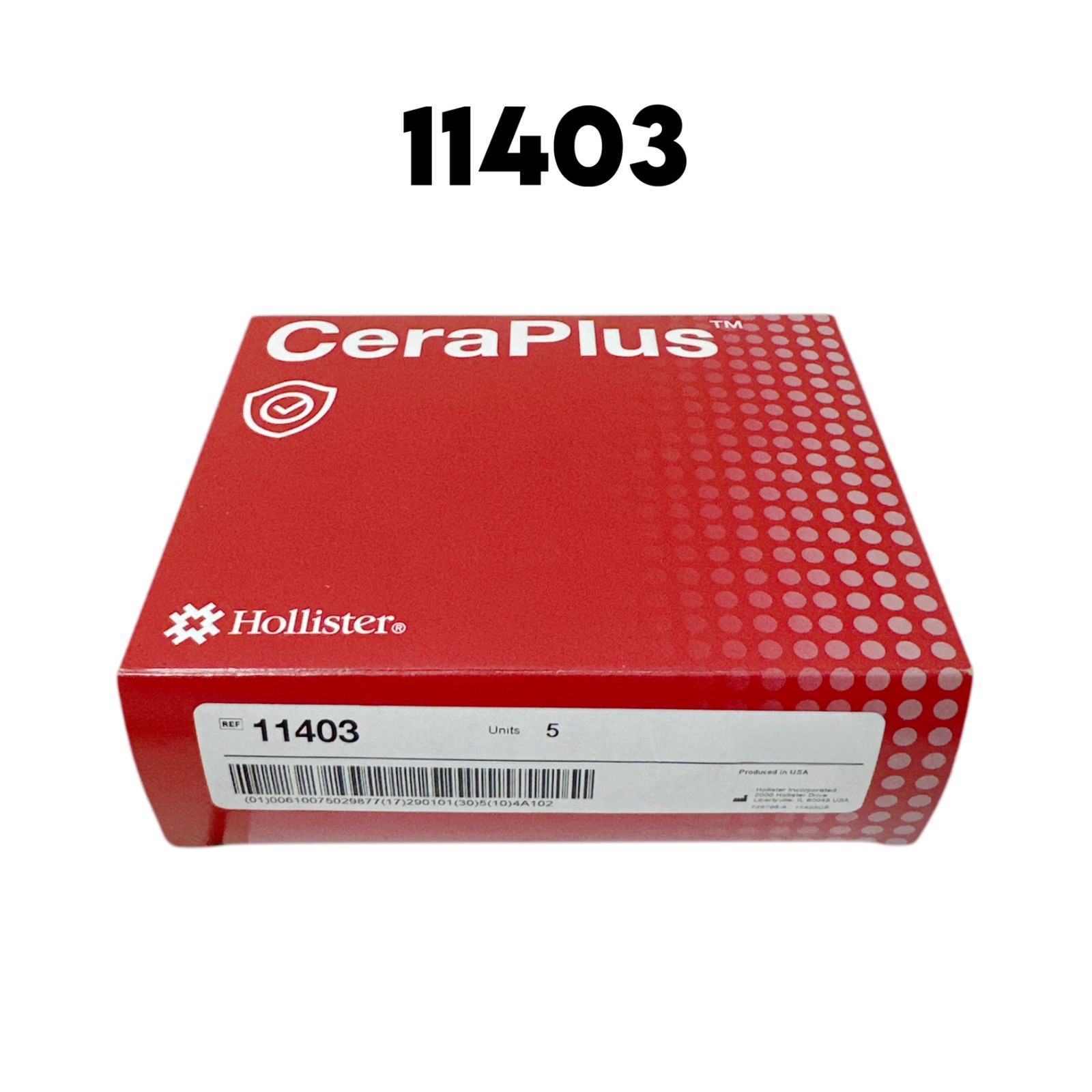 Hollister 11403 New Image CeraPlus Convex Barrier 2-1/4″ Flange Red Box of 5
