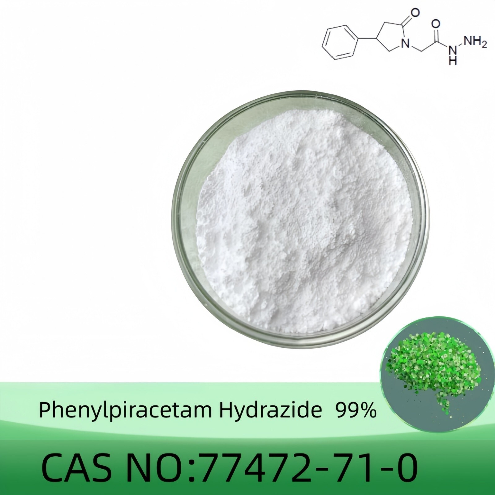 Phenylpiracetam Powder, Purity 99% min, 5 Grams (5g) CAS 77472-71-0