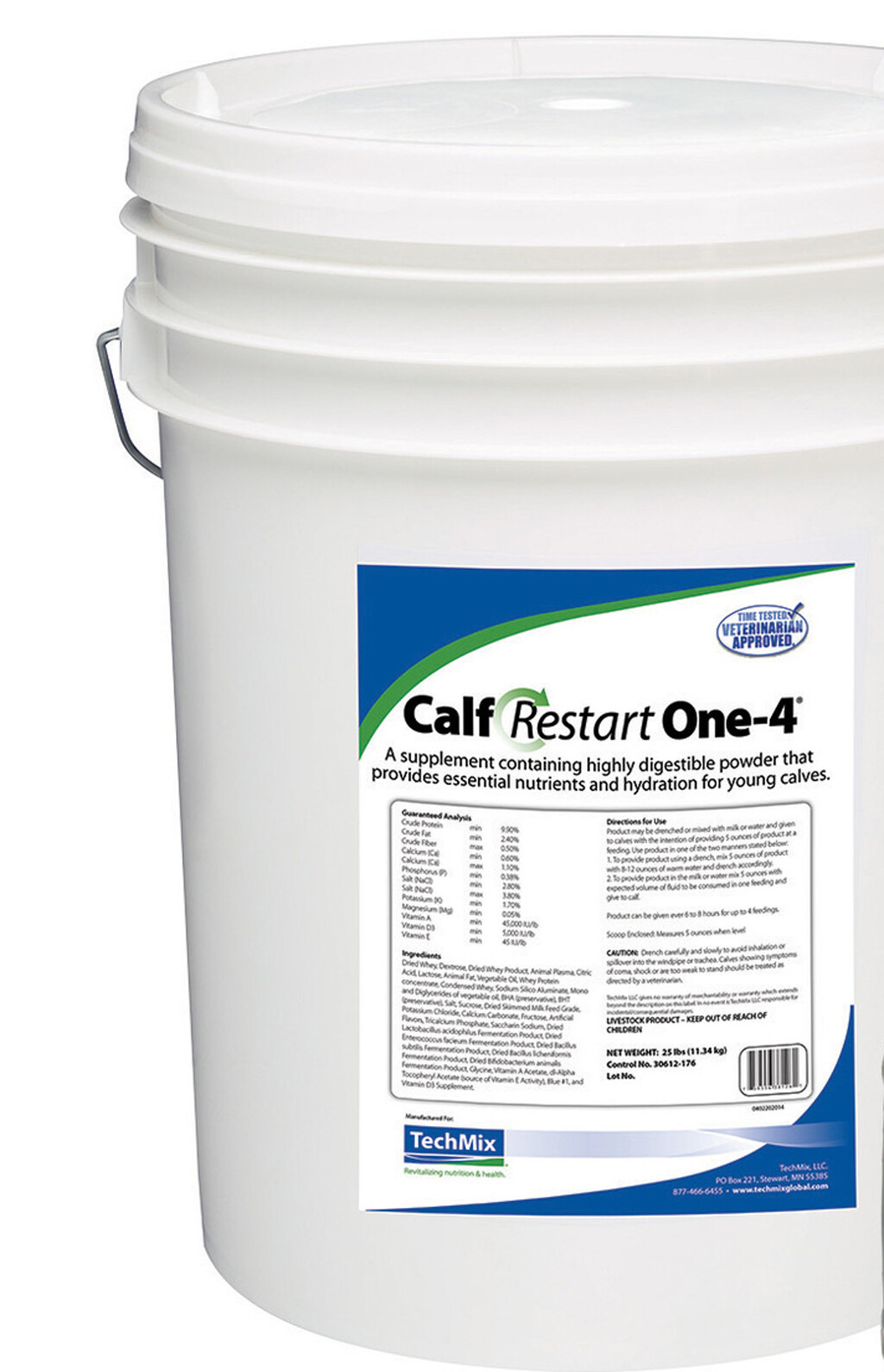 Calf Restart 1-4 Rehydrate Electrolytes Nutrition Scours Probiotics 25 Pounds