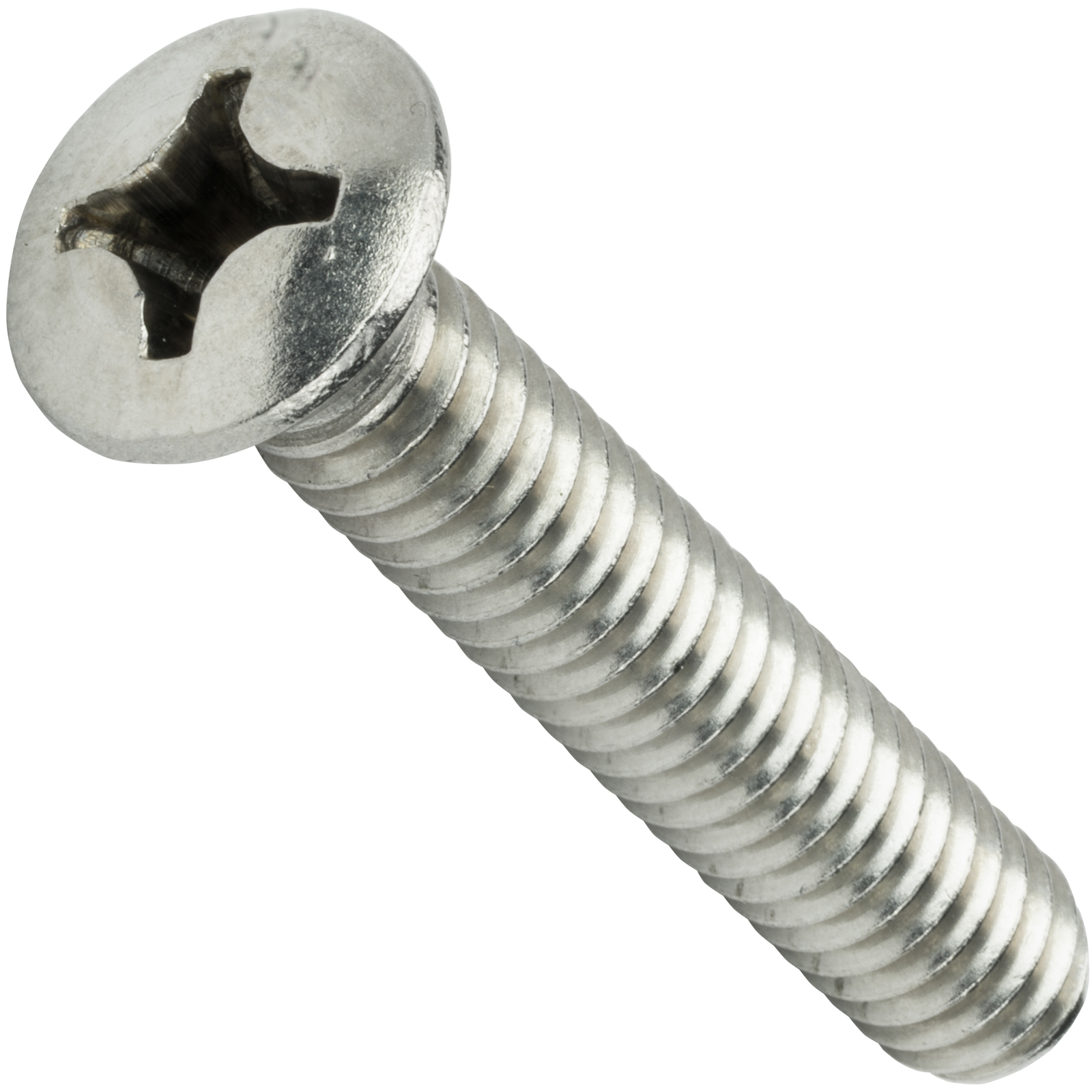 5/16-18 Phillips Oval Head Machine Screws Stainless Steel Countersunk All Sizes