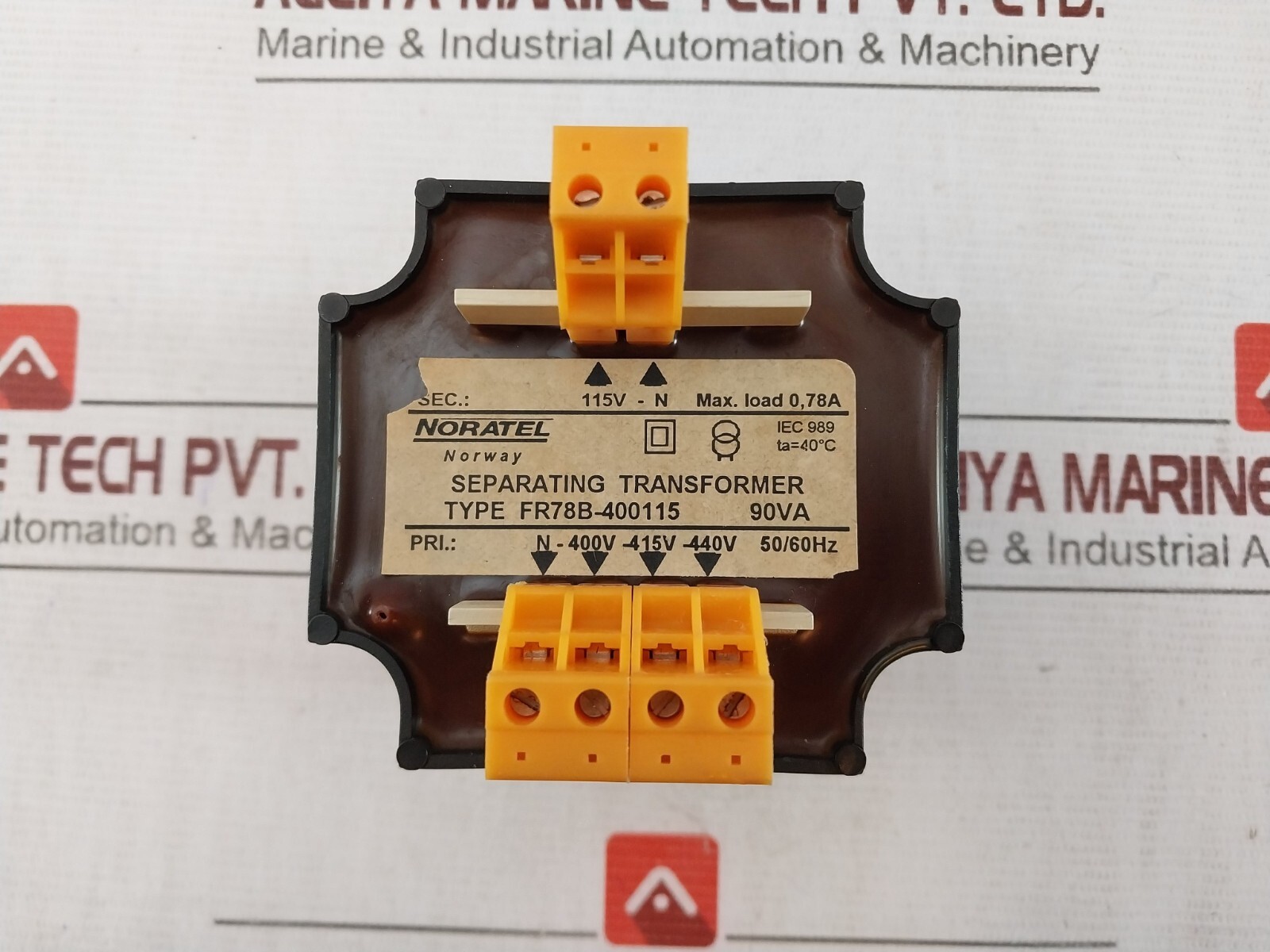 NORATEL FR78B-400115 Separating Transformer IEC 989 90VA 115V-N 0.78A