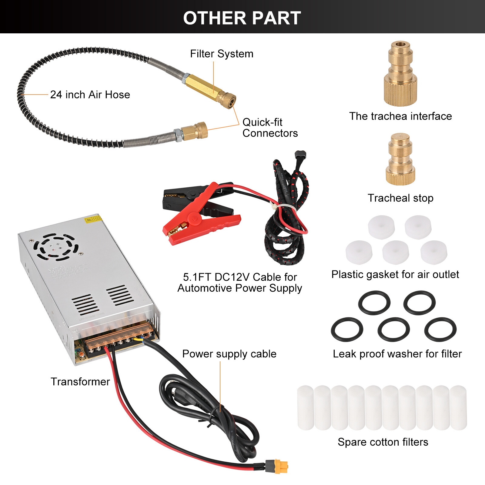 PCP Air Compressor 4500PSI/30MPa PCP Rifle/Pistol Manual-Stop w/Built-in Fan
