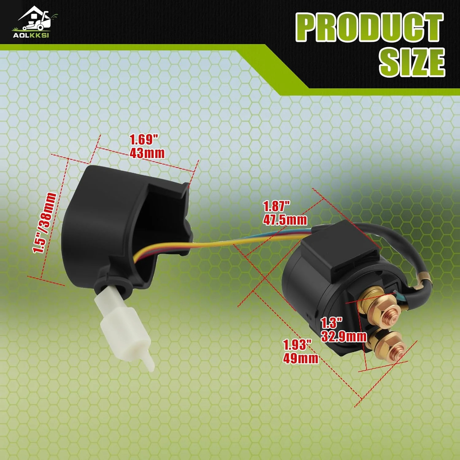 Solenoid Starter Relay for 4-Stroke 50cc 70cc 90cc 100cc 150cc 200cc 250cc ATV 4
