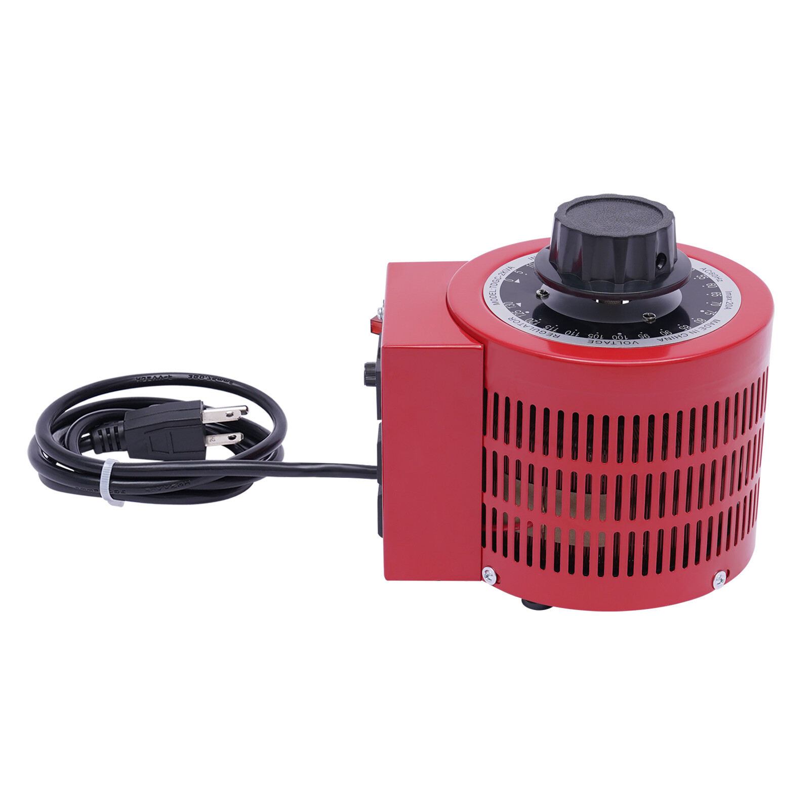 20Amp Variac Transformer Variable 0-130V AC Voltage Regulator Metered 2000VA Red