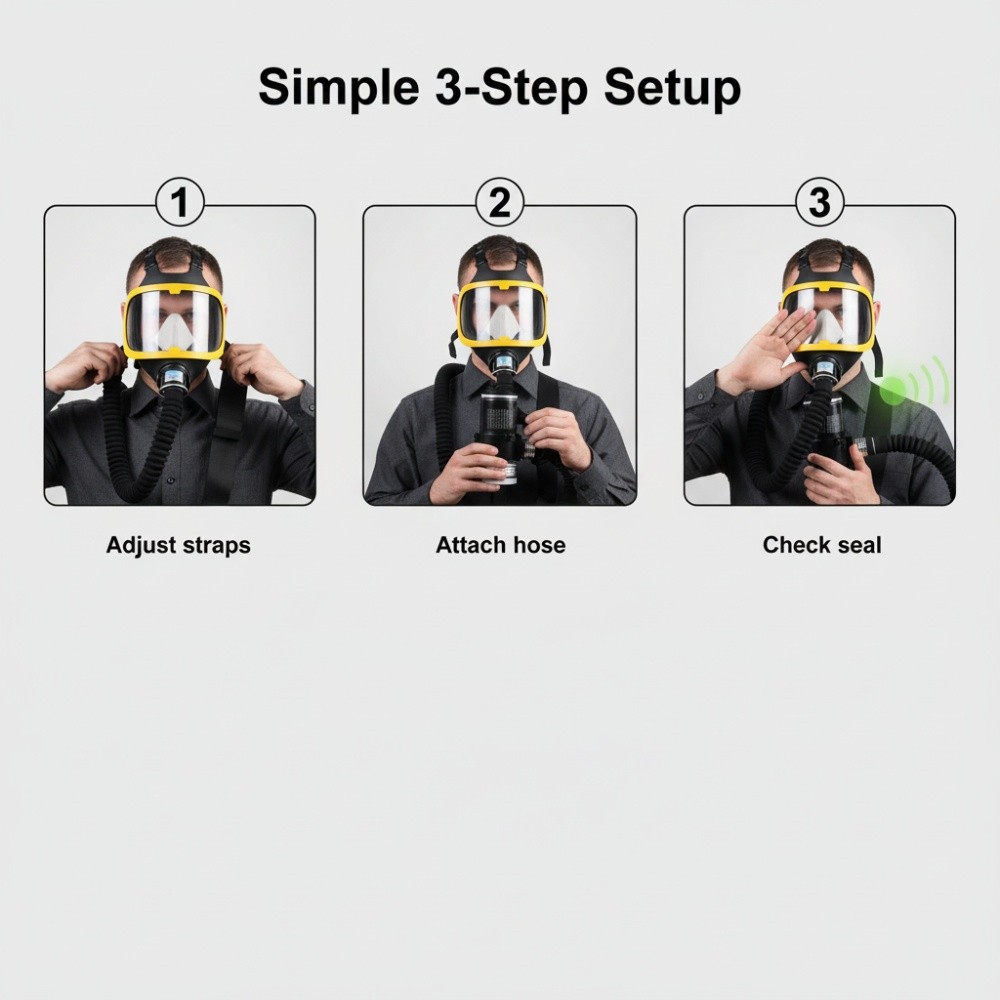 Powered Air Purifying Respirators, Portable PAPR Respirator System for Industry