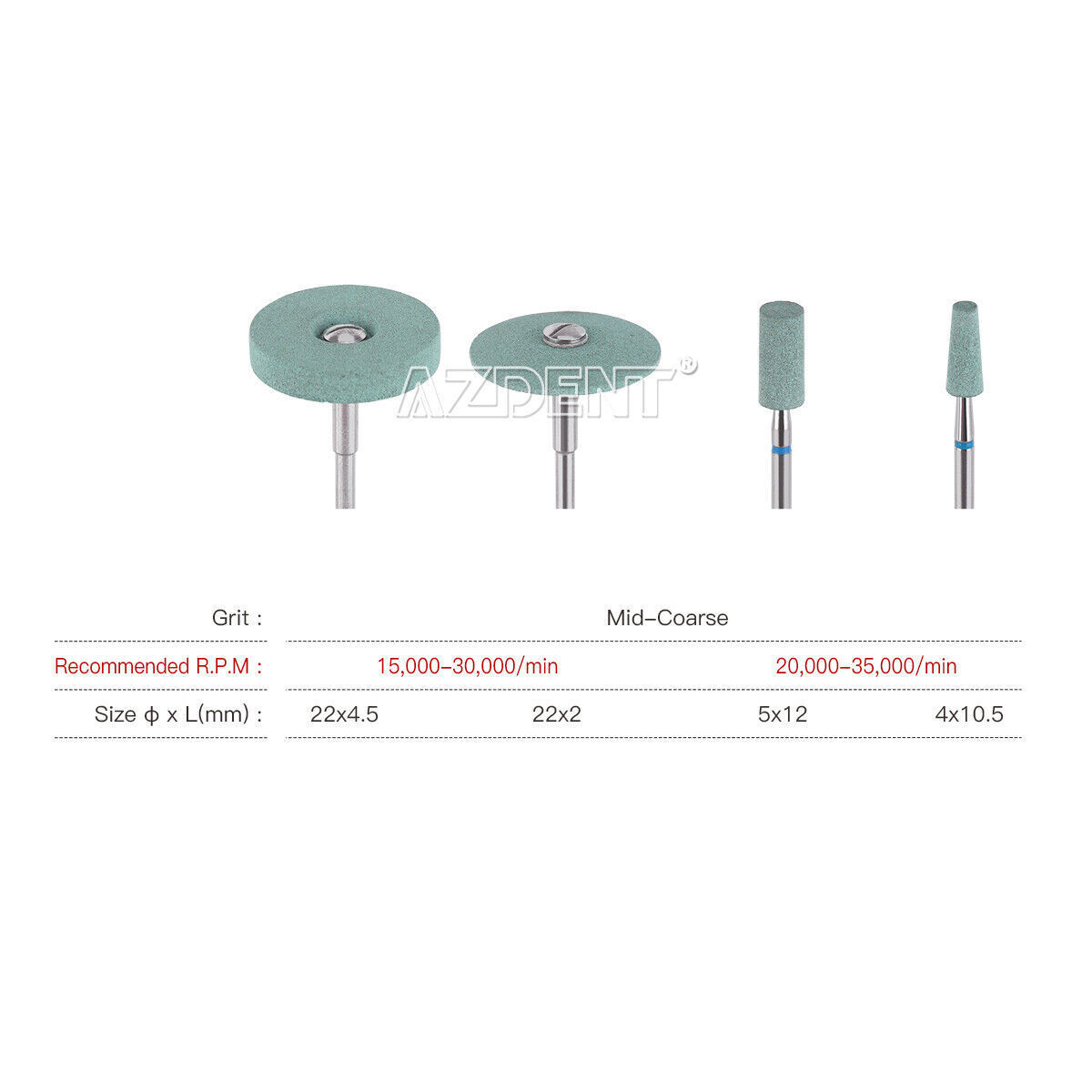 Dental Lab Ceramic Diamond Stone Grinder Zirconia Porcelain Polisher Burs HP/RA