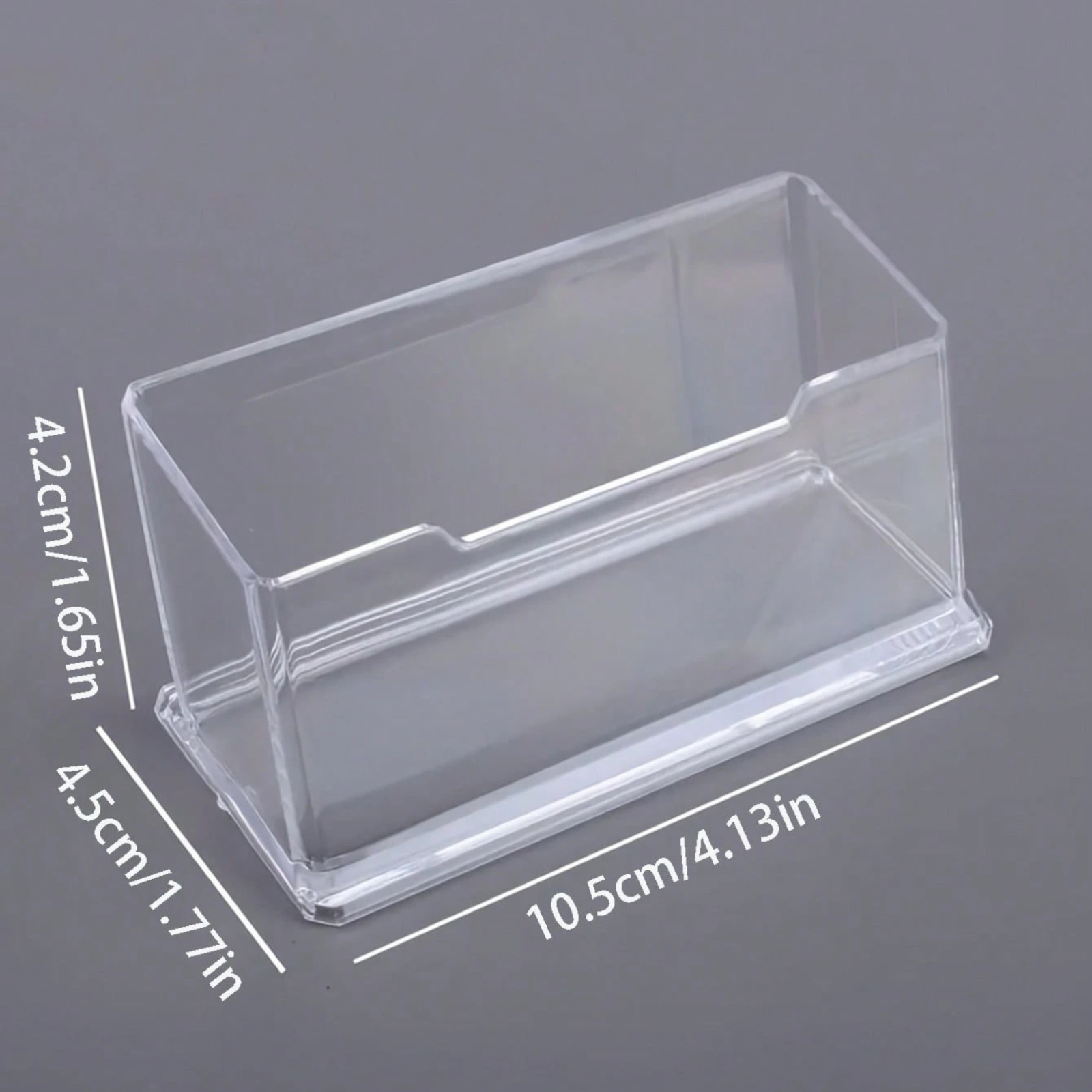 1pcs Transparent Acrylic Business Card Holder For Office Desk Card Stand Display