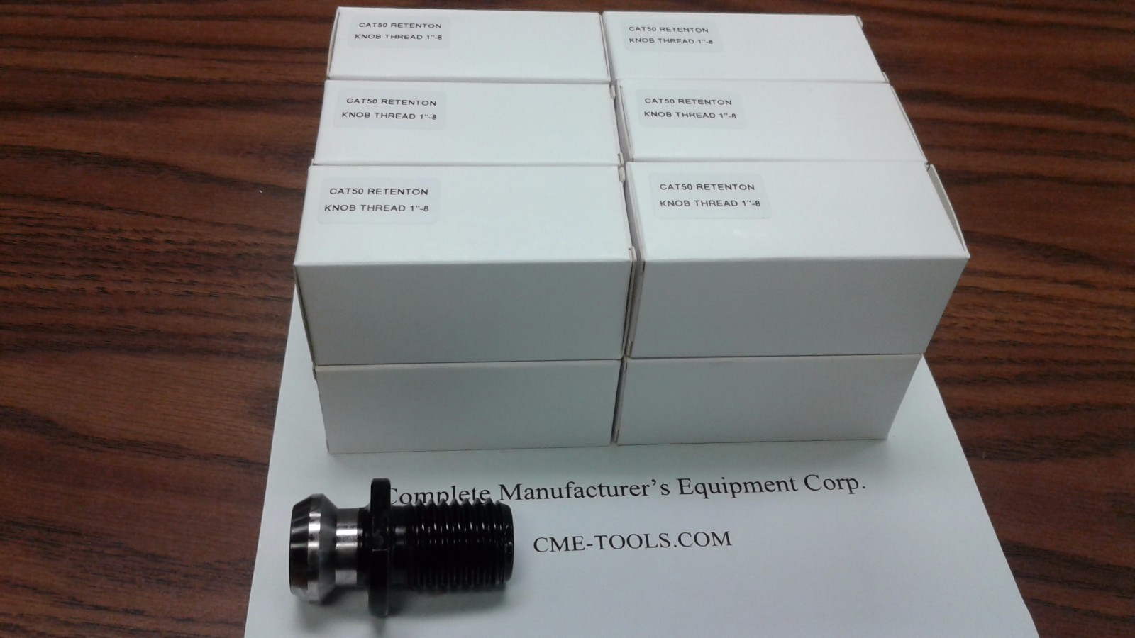 12pcs CAT50 Retention knobs,pull studs,45 degree,2-3/8″ length,coolant thru hole