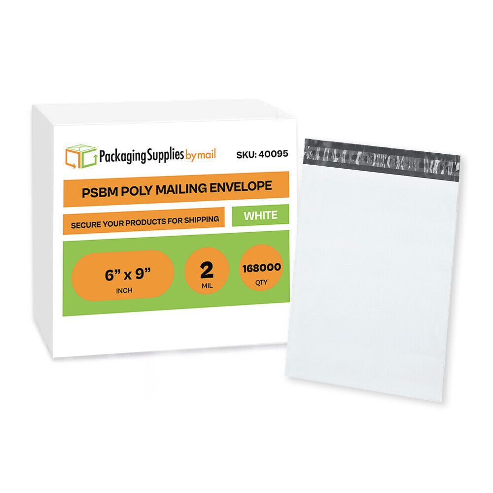 168000 6×9 Poly Mailers Envelopes Shipping Quality Mailer Bags 2 Mil Thick 6 x 9