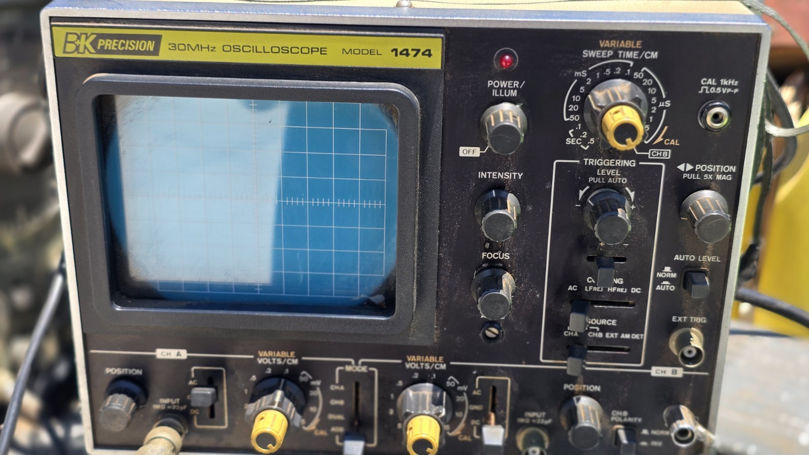 B&K Precision 1474 Analog Oscilloscope 30MHz 2-Channel MPN 1474
