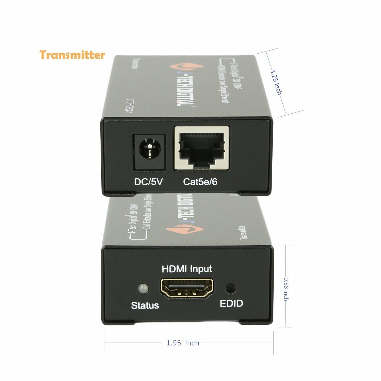 J-Tech Digital HDMI Extender By Single Cat 5E/6/7 Full Hd 1080P EDID Dolby DTS