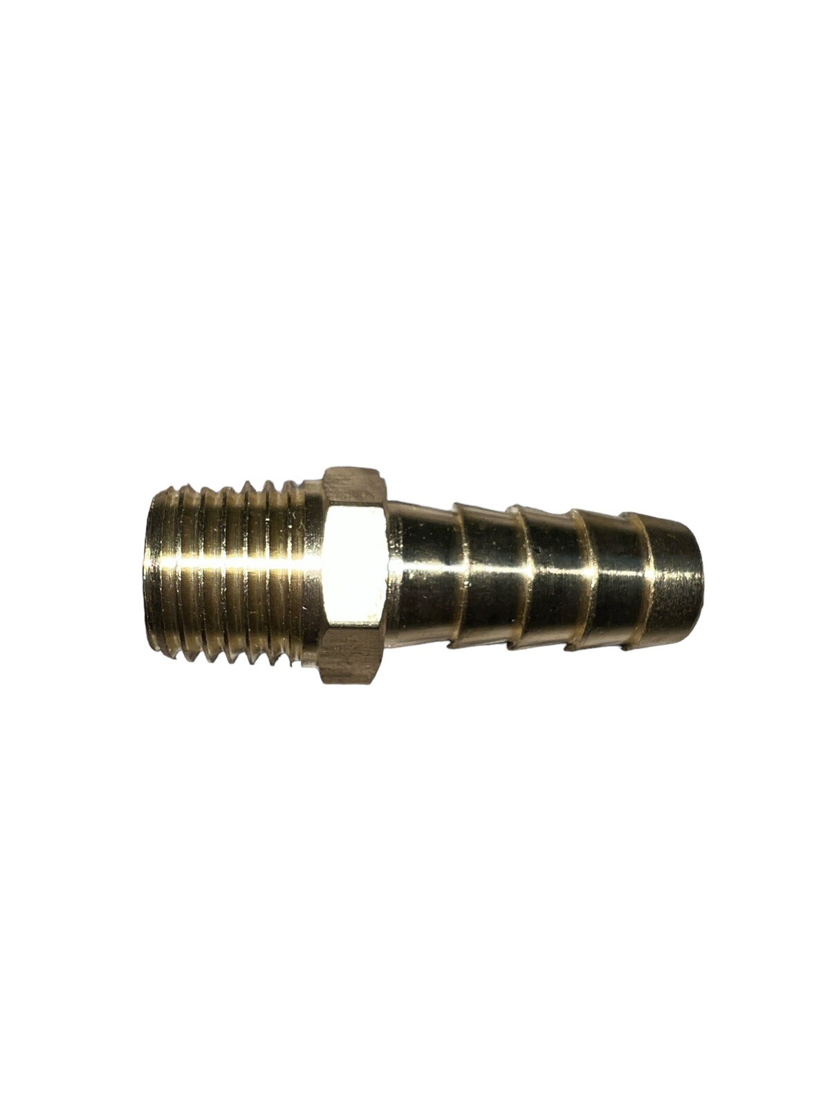 NEW Lot of TWENTY-FIVE (25) Solid Brass Hose Barb 7/16″ Hose ID x 1/2″ Male