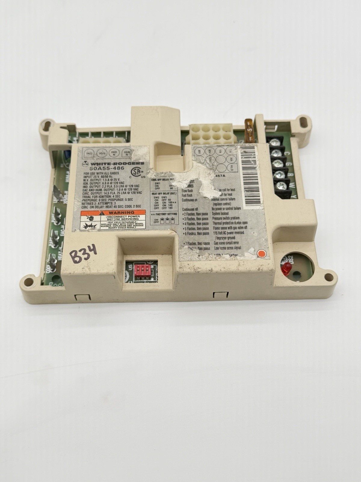 White Rodgers 50A55-486 Furnace Control Board | Intell-Ignition