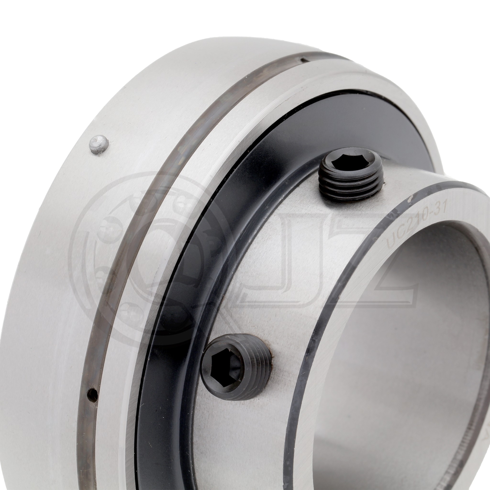 [Qty.2] UC210-31 Insert Bearing w/ Set-Screw Locking [1-15/16” Bore x 3.543″ OD]