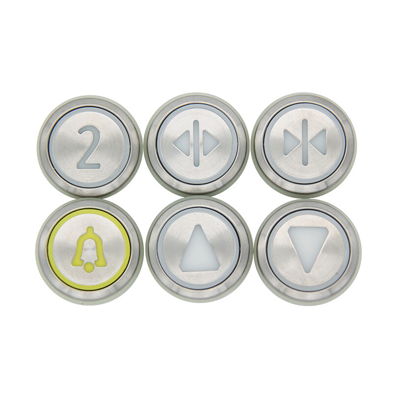 2PCS universal elevator stainless steel round button KDS50 KDS300