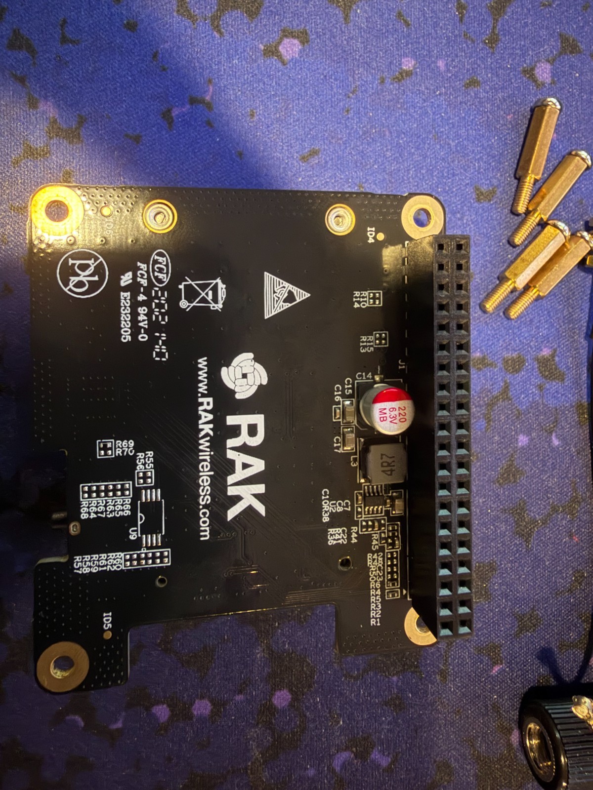 RAK2287 LoRa Concentrator LoRaWAN 915MHz North America w/ Pi Hat, Antenna, Jack