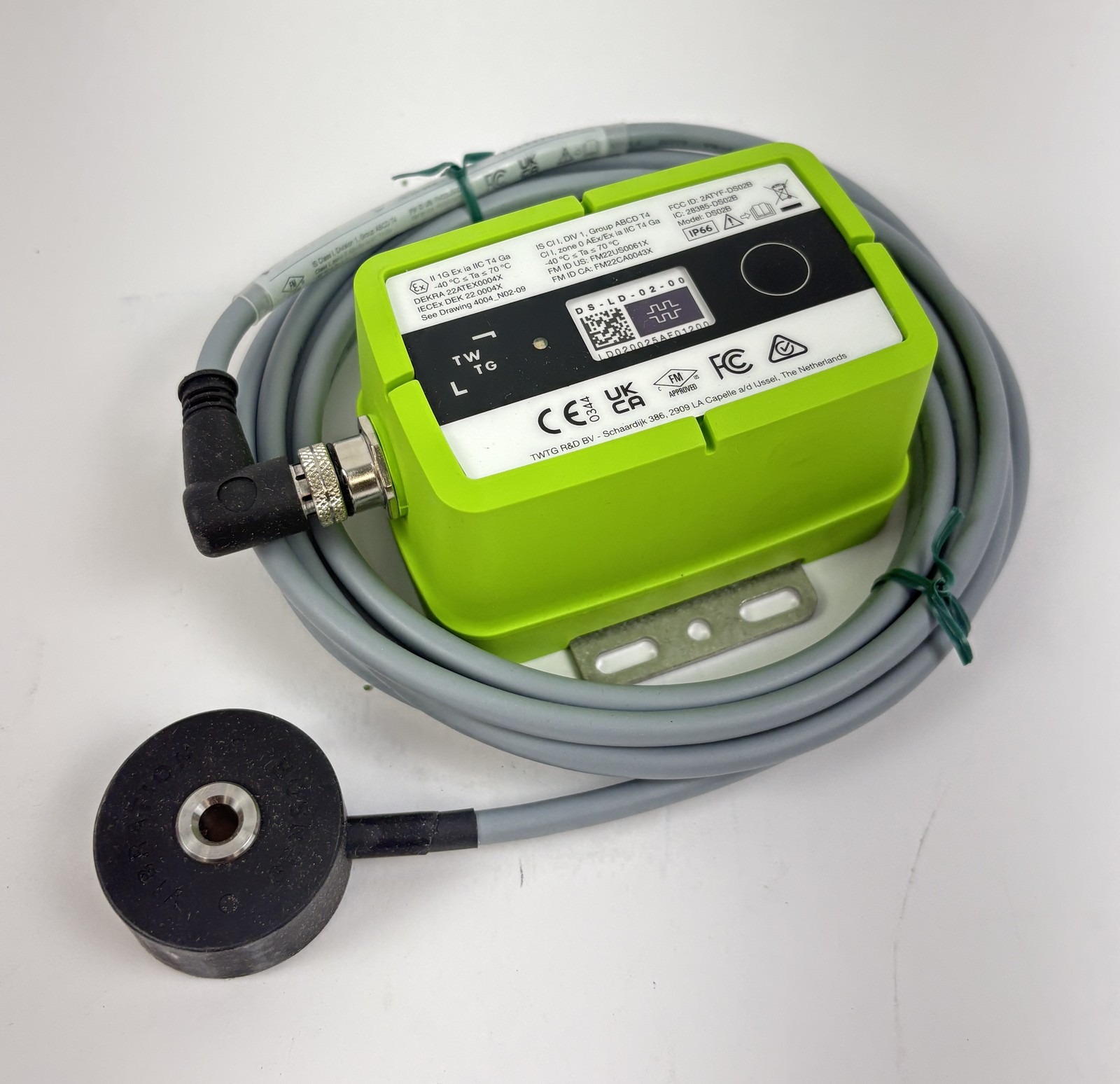TWTG NEON Vibration Sensor DS-LD-VB-02 LoRaWAN ATEX IECEx Wireless Transmitter