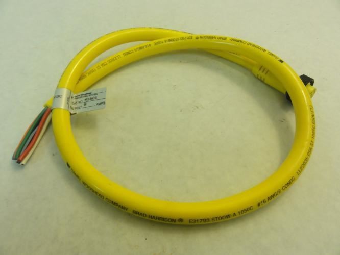201407 New-No Box; Daniel Woodhead 41601 Cable Assembly; 600V; 8A
