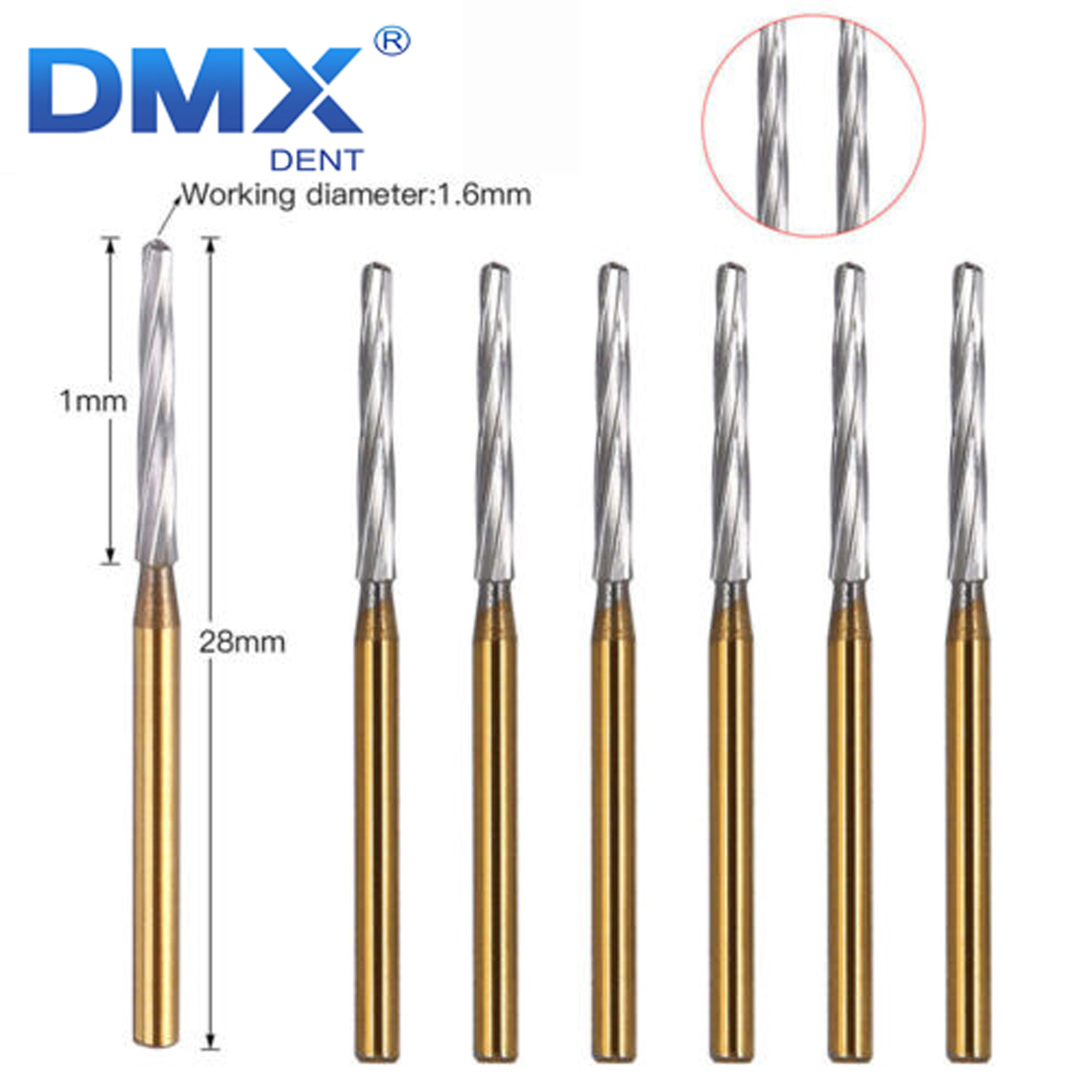 Dental Surgical Zekrya Tungsten Carbide Bone Cutters Finishing Burs FG Burr 28mm