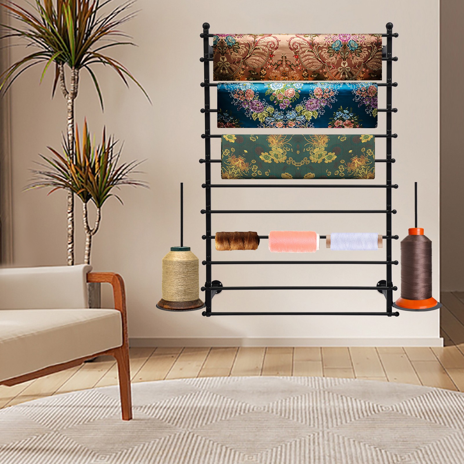 Wall Mounted Scarf Rack, Wall Display Rack, Towels Storage Rack