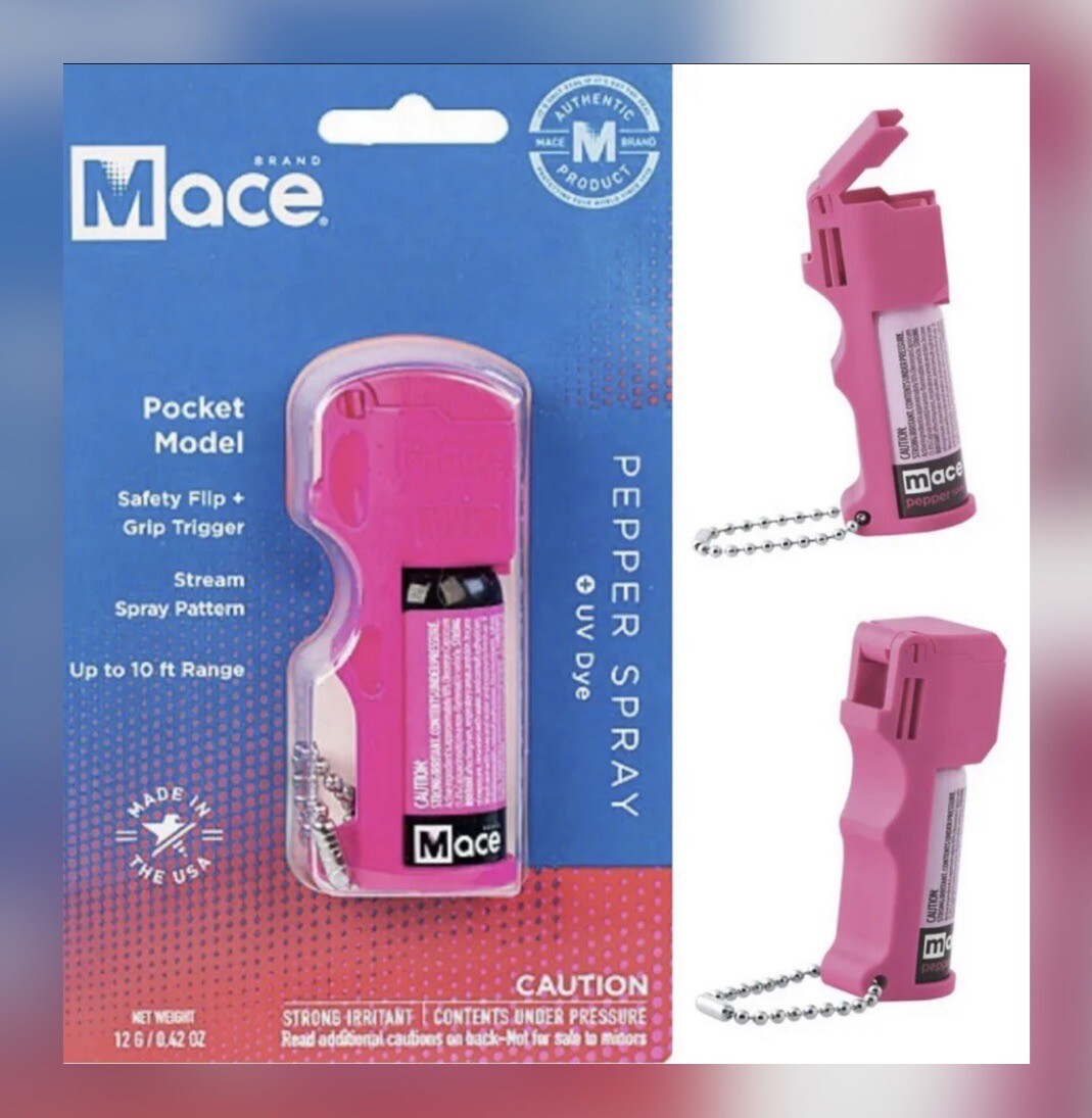 MACE POCKET 10 % Keychain Pepper Spray POLICE Self Defense Women Safety SECURITY