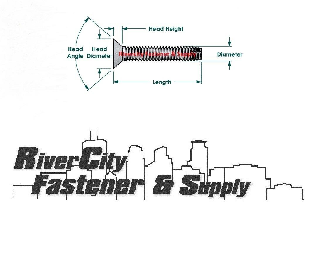 1/4-20×2 Trailer Floor Board Deck Screws 1/4×20 x 2″ Bolts 1/4x20x2