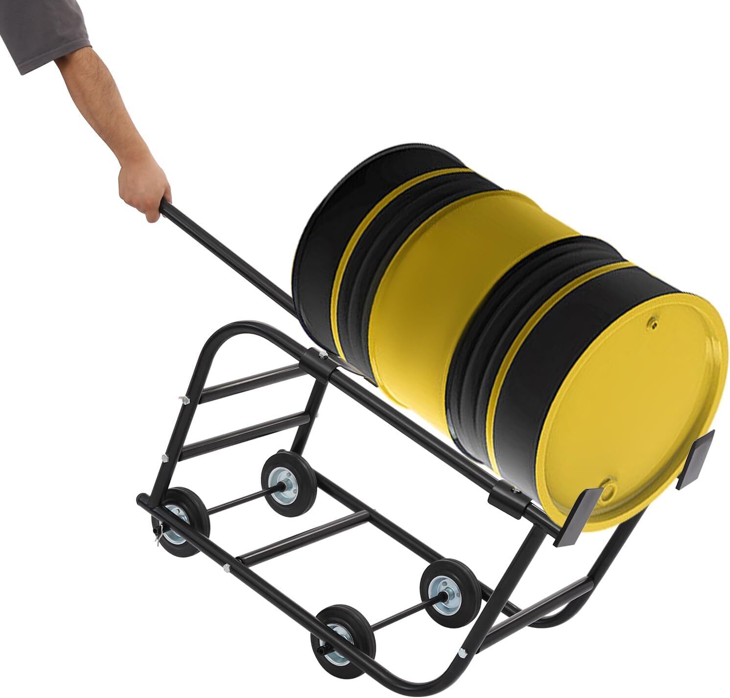 TFCFL 55 Gallon Drum Cradle, Movable Drum Cradle Drum Stand 600-pound Capacity,.
