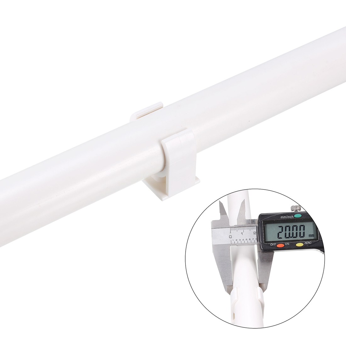 PVC Water Pipe 20mm Clamps Clips Fit for 20mm/0.79 Inch OD TV Trays 20Pcs