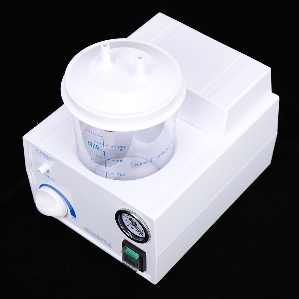 1000mL Portable Phlegm Suction Unit Emergency Medical Vacuum Aspirator Machine
