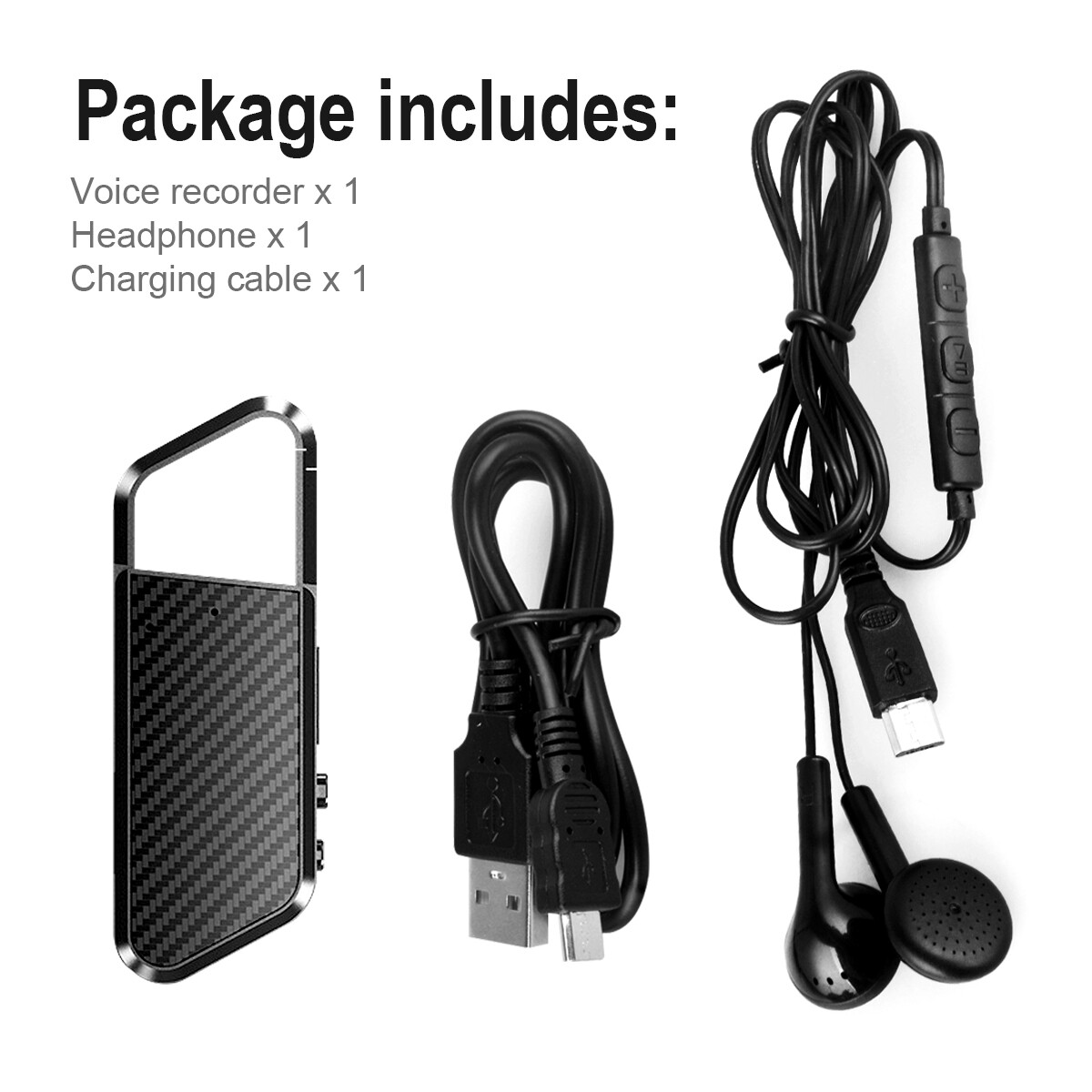New Mini Hidden Audio Recorder Voice Activated Office Listening Device 32GB Card