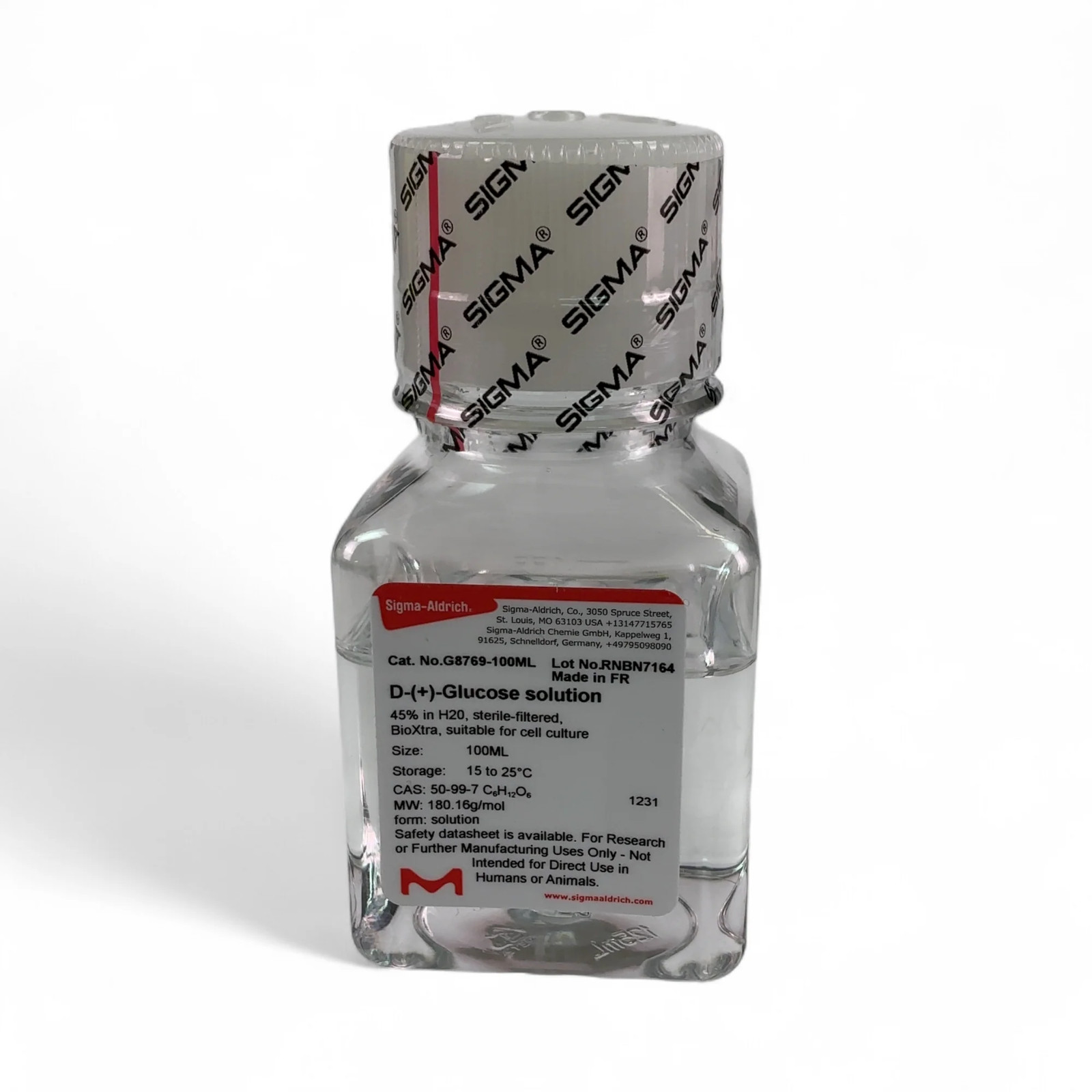 Sigma-Aldrich D-(+)-Glucose solution G8769-100mL – 4 Bottles (Best Offer!)