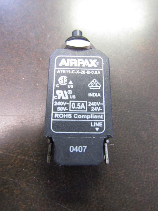 AIRPAX ATR11-C-X-28-B-0.5A 0.5A THERMAL CIRCUIT BREAKER