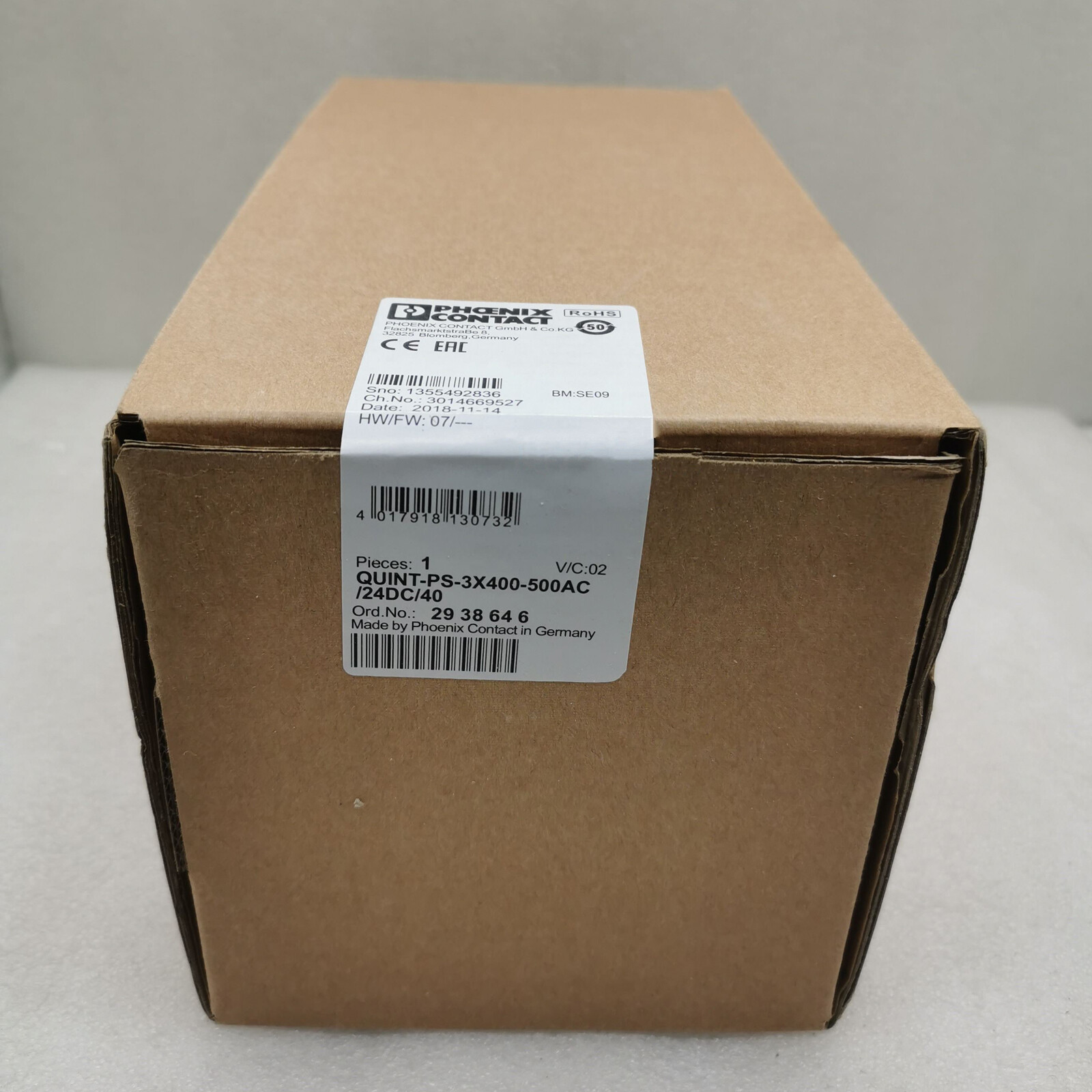 2938646 1PCS New PHOENIX CONTACT QUINT 2938646 Power Supply Fast delivery