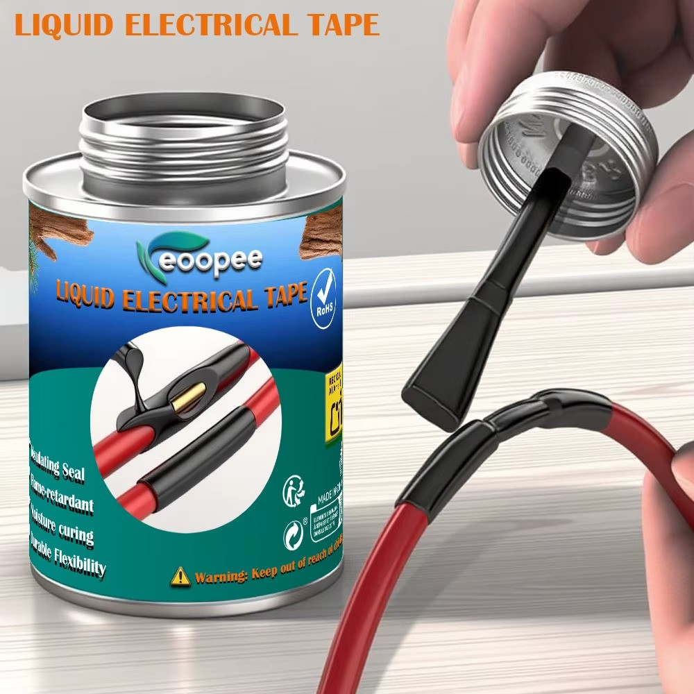 Waterproof Liquid Electrical Tape Wire Cable Insulation Repair Quick Dry Sealant