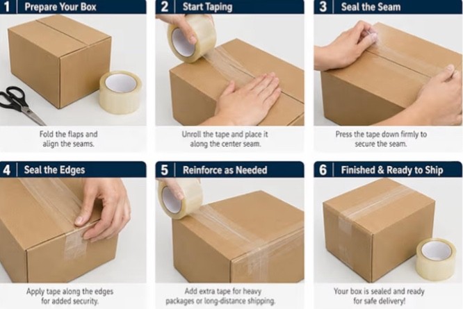 Heavy Duty Clear Packing Tape 20 Pack 1.88” x 120 ft Strong Shipping Box Sealing
