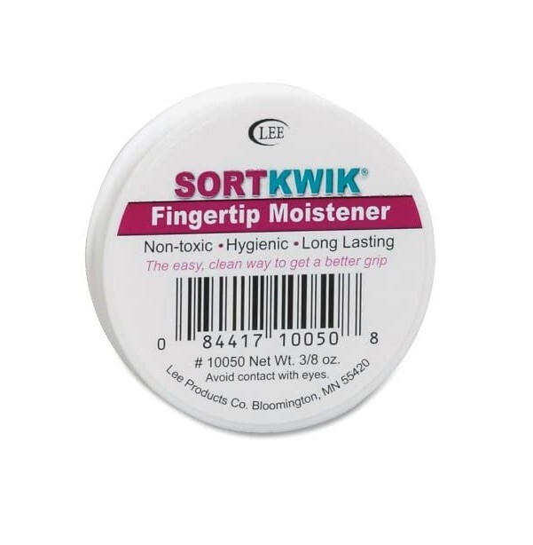 Sortkwik Fingertip Moisteners, 3/8 Ounce, Pink, Deters licking Fingers, Hygienic