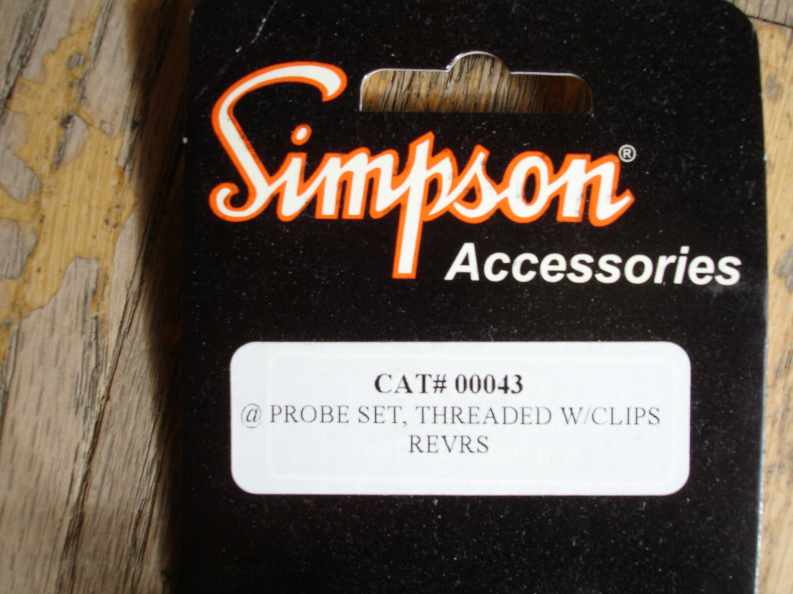 Simpson Meter Test Leads (#00043) (NEW SEALED (OEM SET) for the 260 series