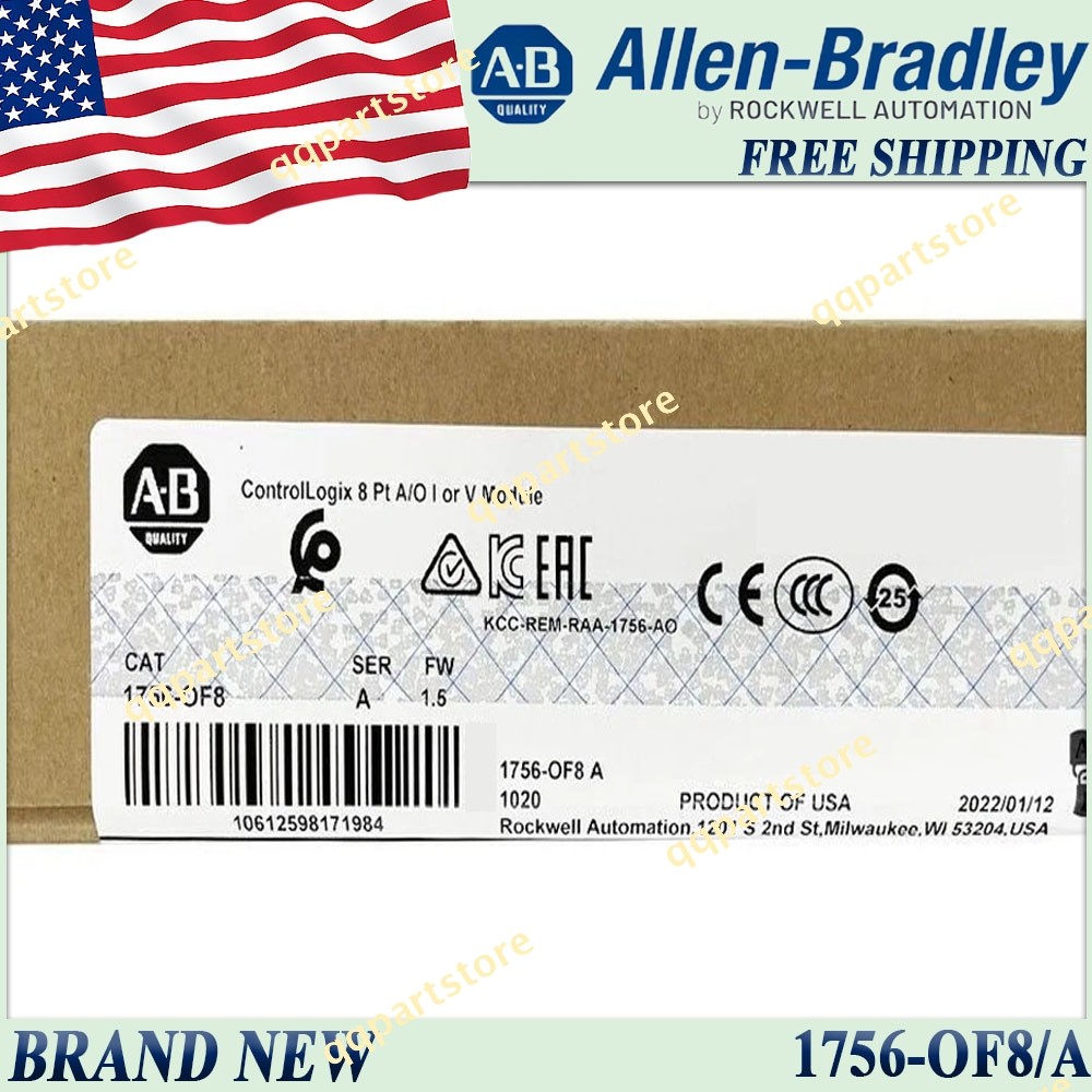 New Factory Sealed AB 1756-OF8/A ControlLogix 8 Module Free Shipping