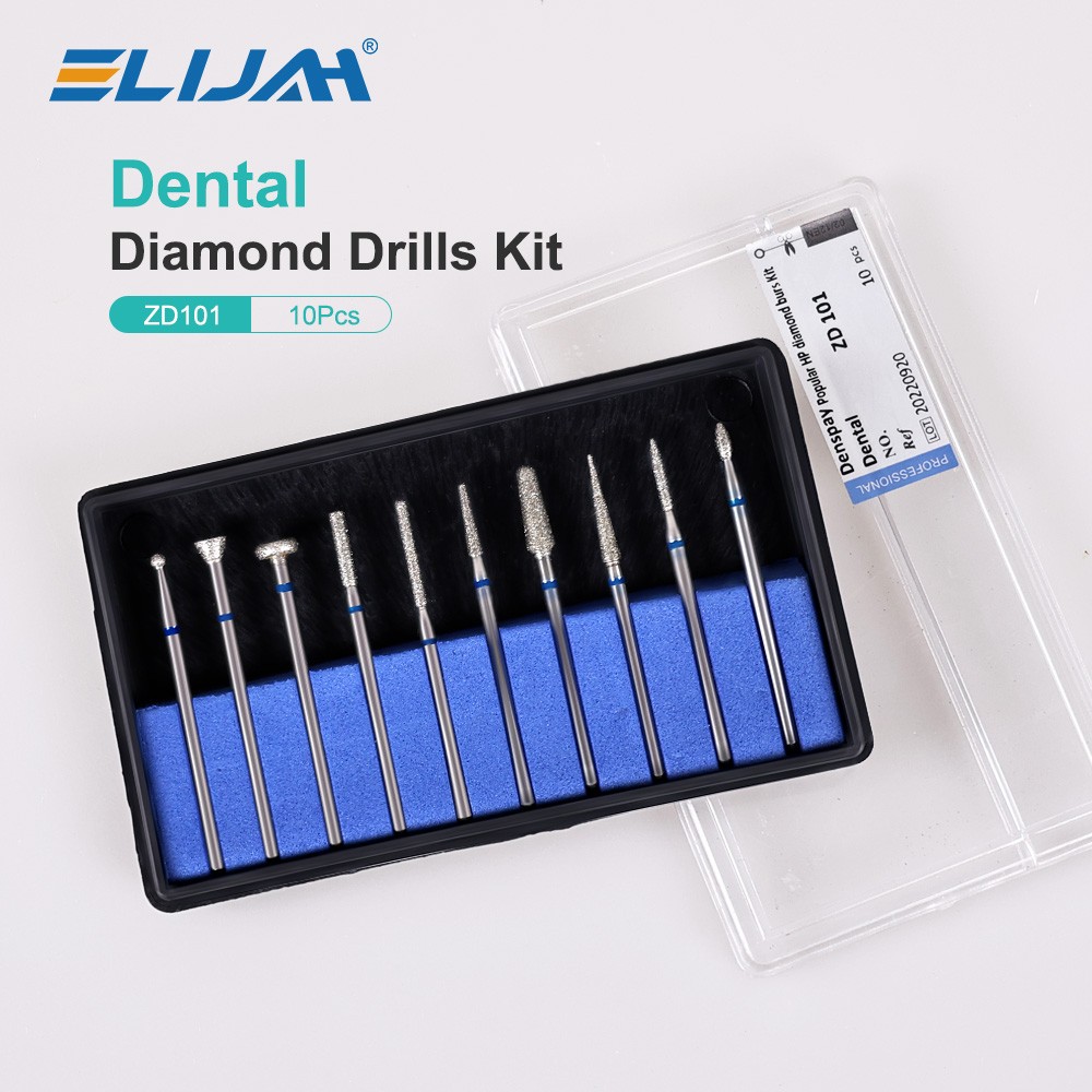 Dental Lab Polishing Burs Drills Tungsten Steel Carbide Bur HP 2.35mm 10pcs/set