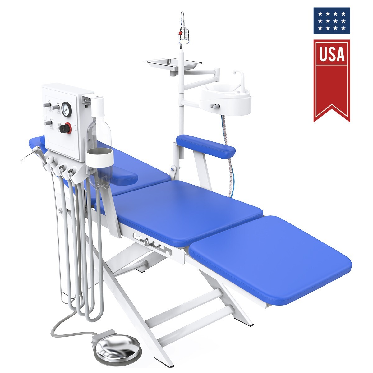 Portable Dental Delivery Treatment Cart Unit High Suction BD-402A/ Folding Chair